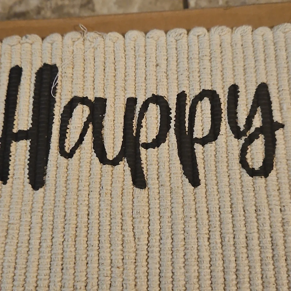 17x30 Throw Rug -Accent Rug -Scatter Rug -Woven-HAPPY FALL -Green Truck-Pumpkins
